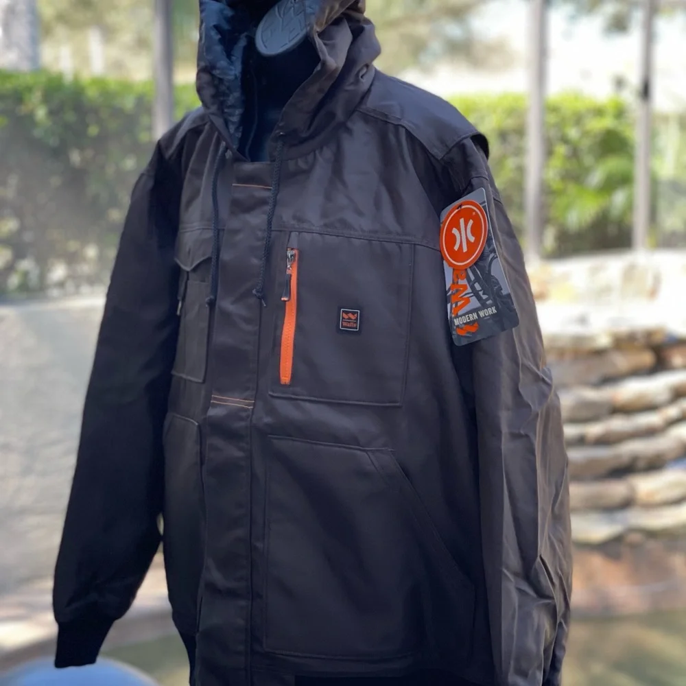 WALLS TUFF MODERN‎ WORK HOODED INSULATED JACKET BROWN